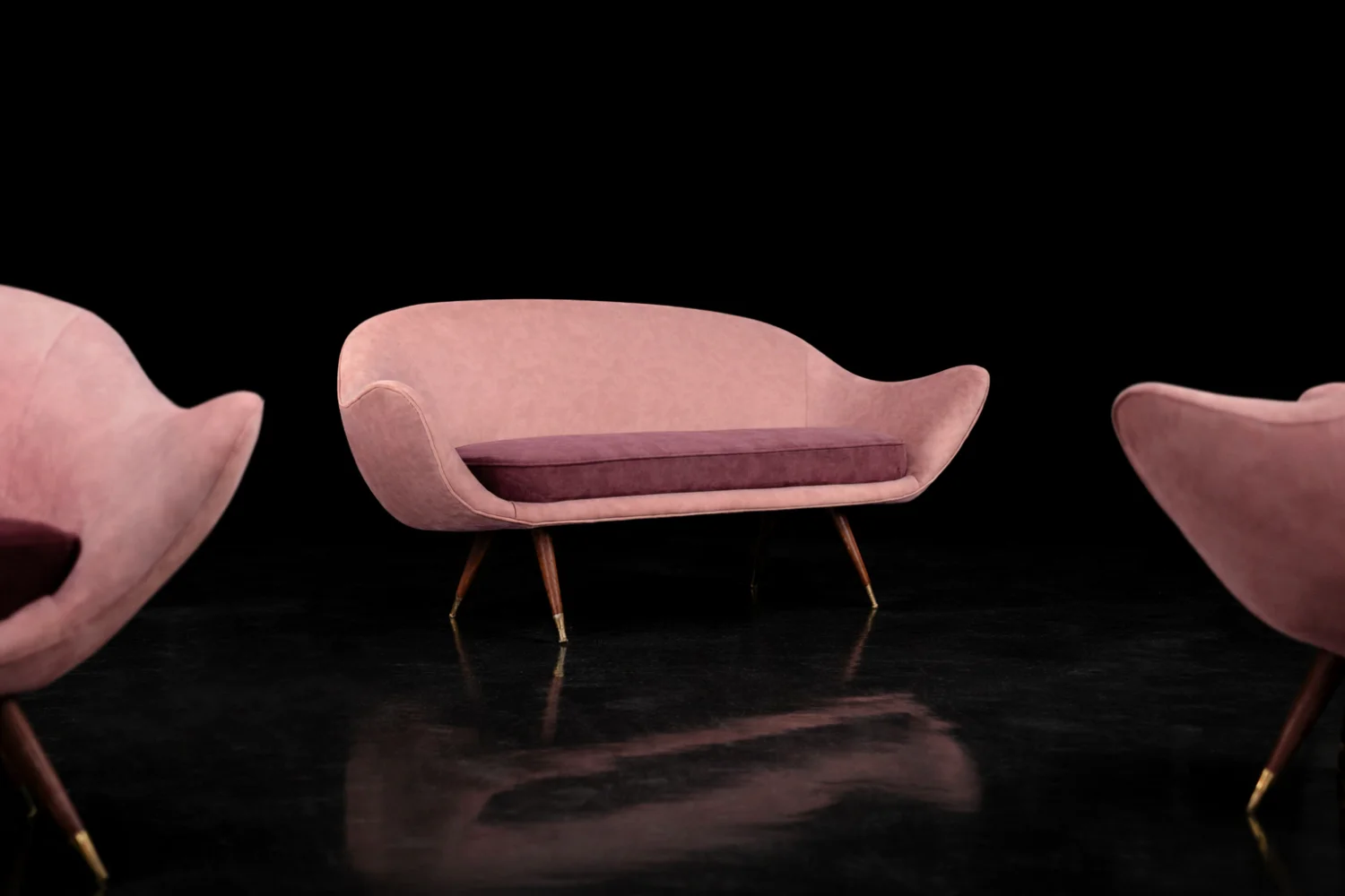 Vintage Paged seating set, PRL, 1970s