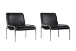 Pair of minimalist armchairs, Thonet, Germany, 1970s