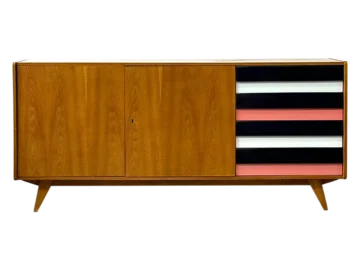 Sideboard vintage, proj. J. Jiroutek, Czechosłowacja, lata 60