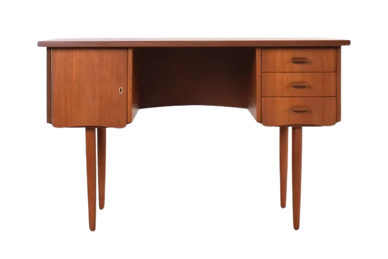 Scandinavian teak desk, Denmark, 1960s