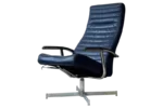 Vintage reclining swivel armchair, Bolia, Denmark, 1970s