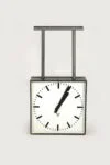 Large double-sided railway clock, factory-made, Pragotron, 1980s