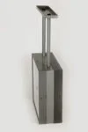 Large double-sided railway clock, factory-made, Pragotron, 1980s