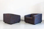 Geometric PRL Armchairs, Zamojskie Fabryki Mebli, Poland, 1970s