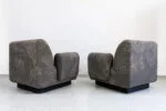 Pair of vintage modular armchairs / sofa, designed by Eberhard Geißler, Oelsa, Germany, 1970s