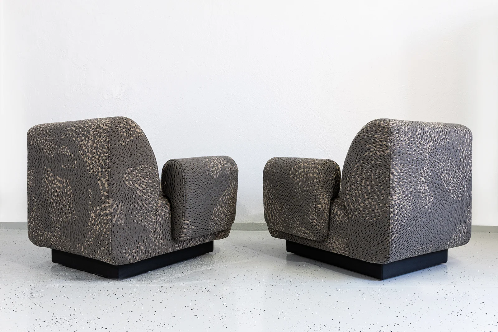 Pair of vintage modular armchairs / sofa, designed by Eberhard Geißler, Oelsa, Germany, 1970s