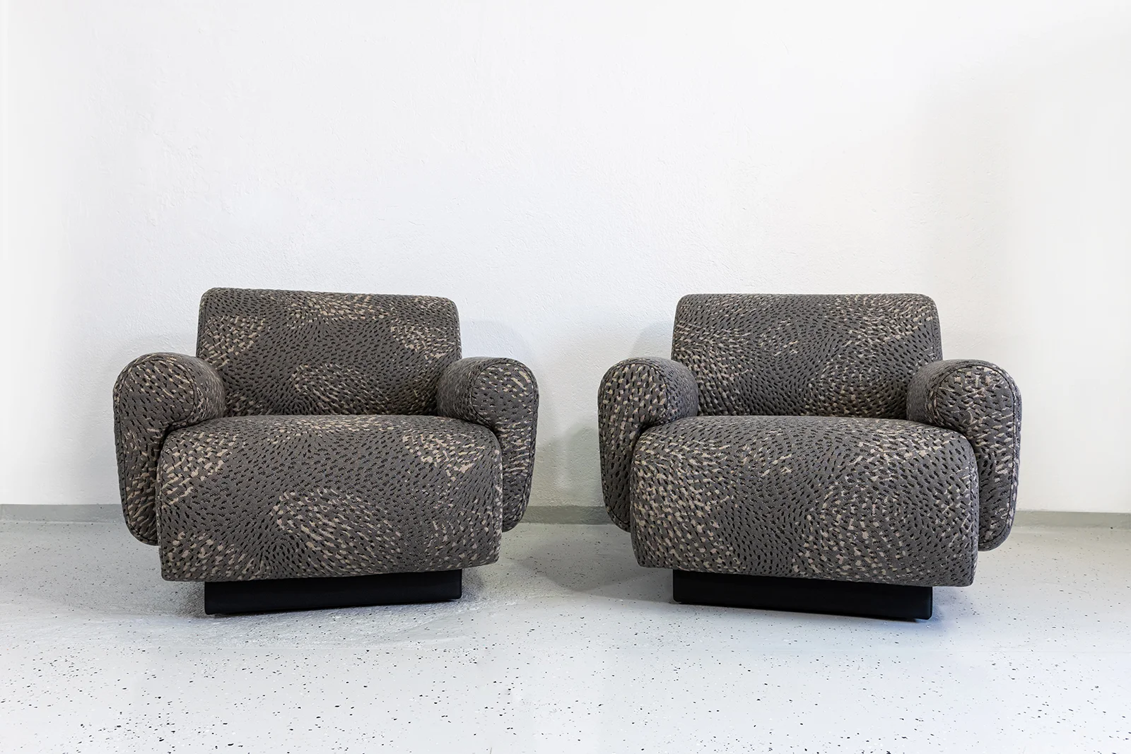 Pair of vintage modular armchairs / sofa, designed by Eberhard Geißler, Oelsa, Germany, 1970s