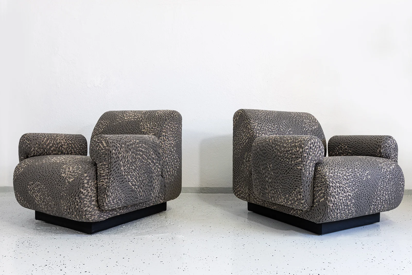 Pair of vintage modular armchairs / sofa, designed by Eberhard Geißler, Oelsa, Germany, 1970s