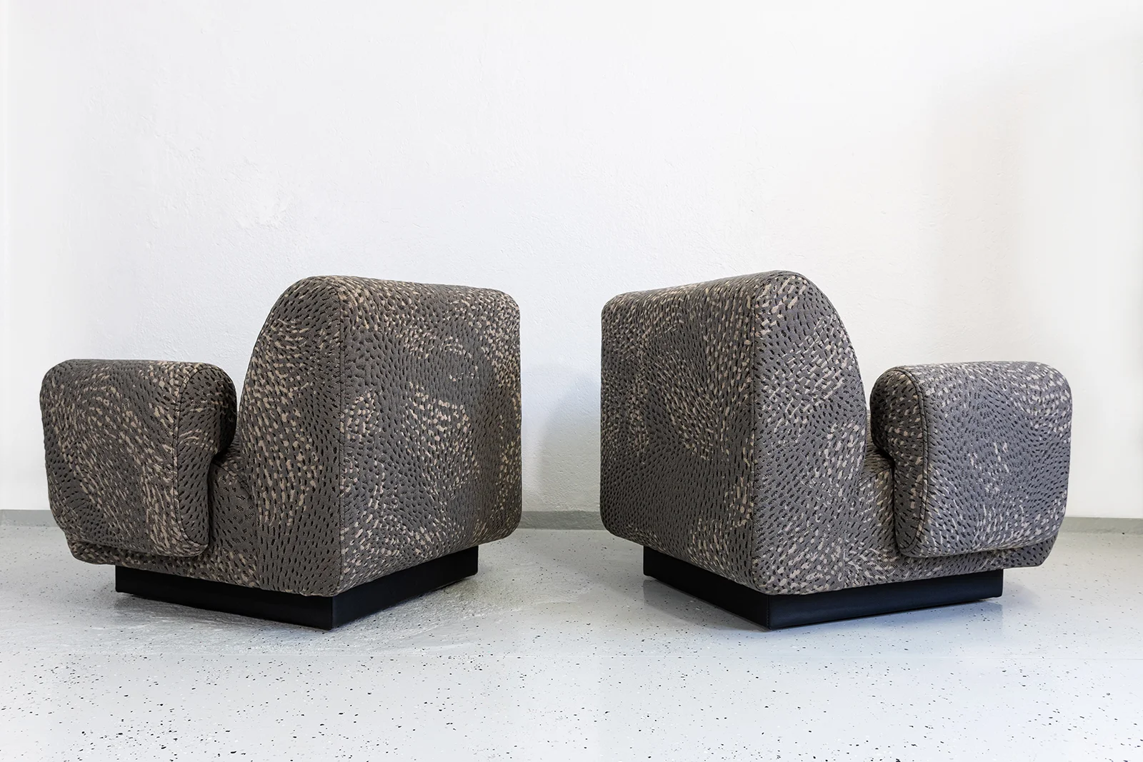 Pair of vintage modular armchairs / sofa, designed by Eberhard Geißler, Oelsa, Germany, 1970s