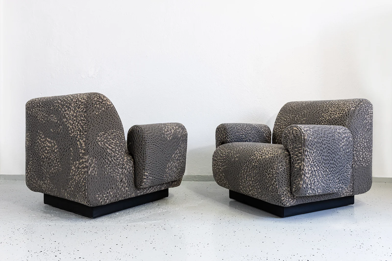 Pair of vintage modular armchairs / sofa, designed by Eberhard Geißler, Oelsa, Germany, 1970s