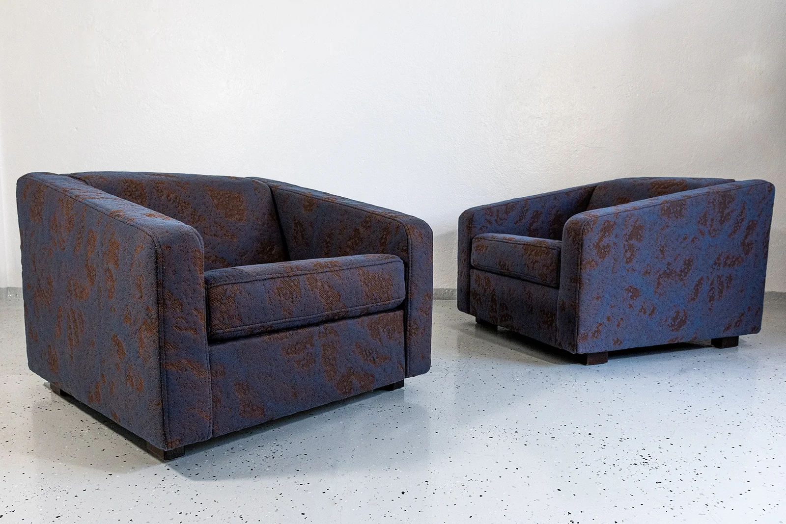 Geometric PRL Armchairs, Zamojskie Fabryki Mebli, Poland, 1970s