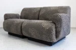 Pair of vintage modular armchairs / sofa, designed by Eberhard Geißler, Oelsa, Germany, 1970s