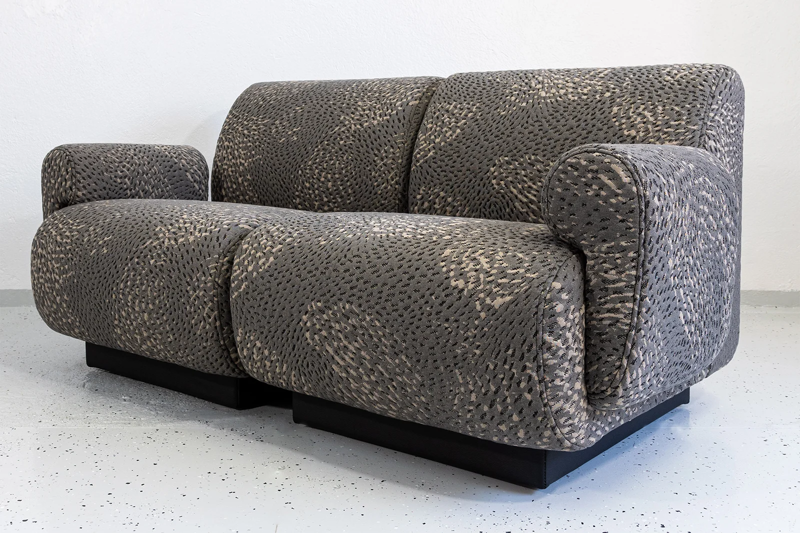 Pair of vintage modular armchairs / sofa, designed by Eberhard Geißler, Oelsa, Germany, 1970s