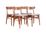 Set of 4 teak chairs by Farstrup, Denmark, 1960s