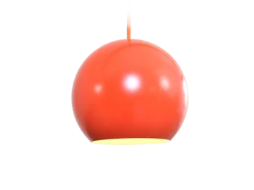 Skandynawska lampa wisząca proj. Verner Panton, prod. Louis Poulsen, Dania, lata 60