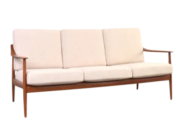 Vintage teak sofa, Knoll Antimott, Germany, 1960s
