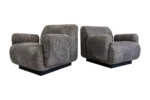 Pair of vintage modular armchairs / sofa, designed by Eberhard Geißler, Oelsa, Germany, 1970s