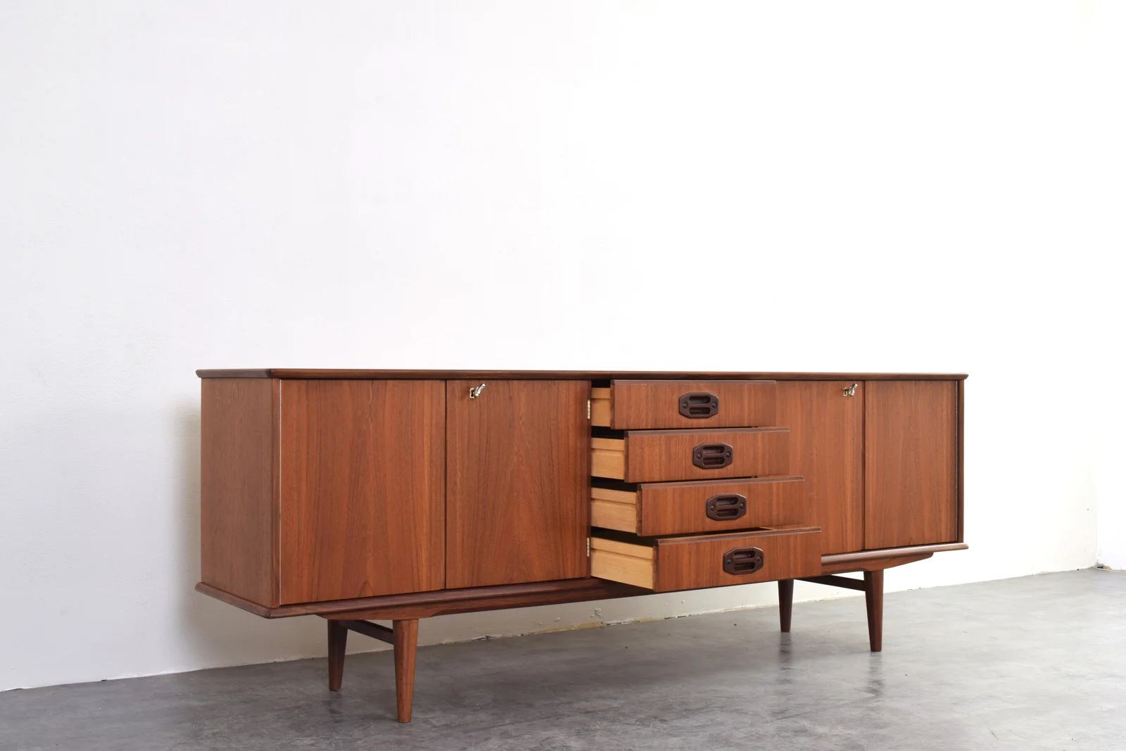 Scandinavian teak sideboard, Denmark, 1960s