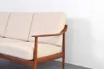 Vintage teak sofa, Knoll Antimott, Germany, 1960s