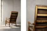 High-back modernist armchair, Farstrup Møbler, Denmark, 1970s