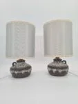 Ceramiczne lampy stołowe vintage, Fat Lava, Niemcy, lata 70