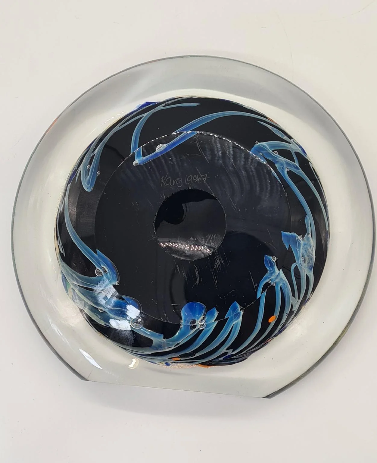 Glass sculpture by Rollin Karg, United States, 1990s