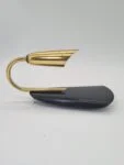 Modernist brass and aluminium wall lights, 1970s