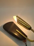 Modernist brass and aluminium wall lights, 1970s