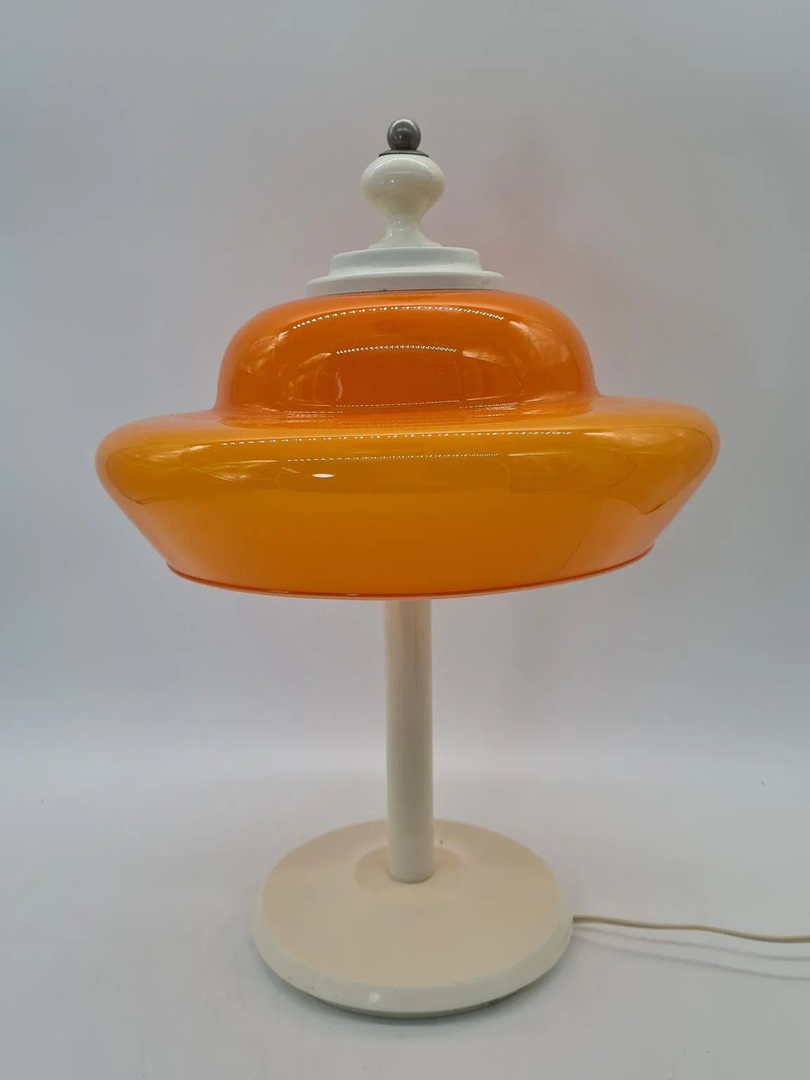 Space Age lamp with orange shade, 1970s