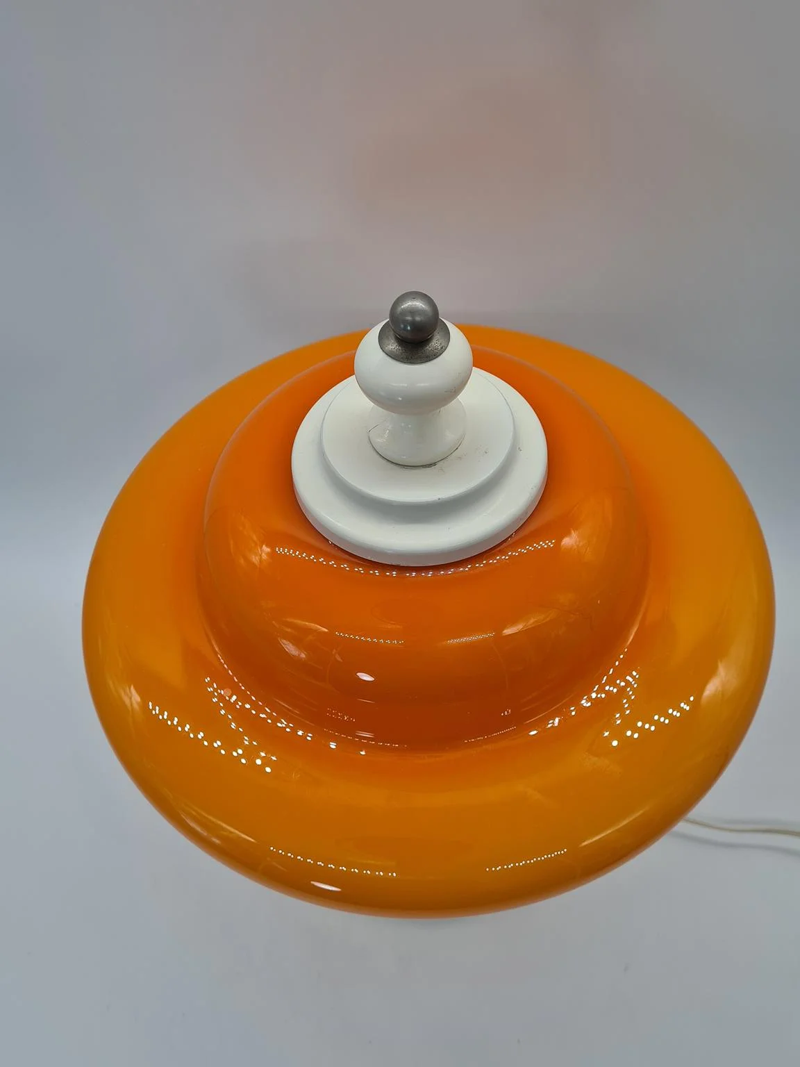 Space Age lamp with orange shade, 1970s