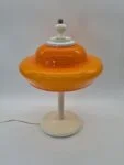 Space Age lamp with orange shade, 1970s