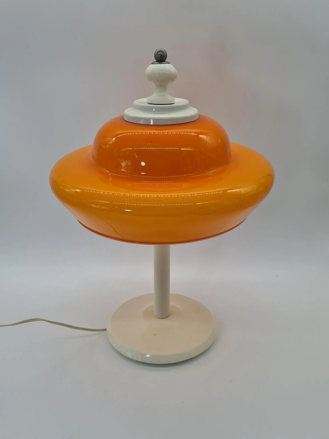Space Age lamp with orange shade, 1970s