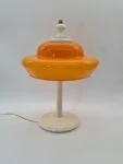 Space Age lamp with orange shade, 1970s