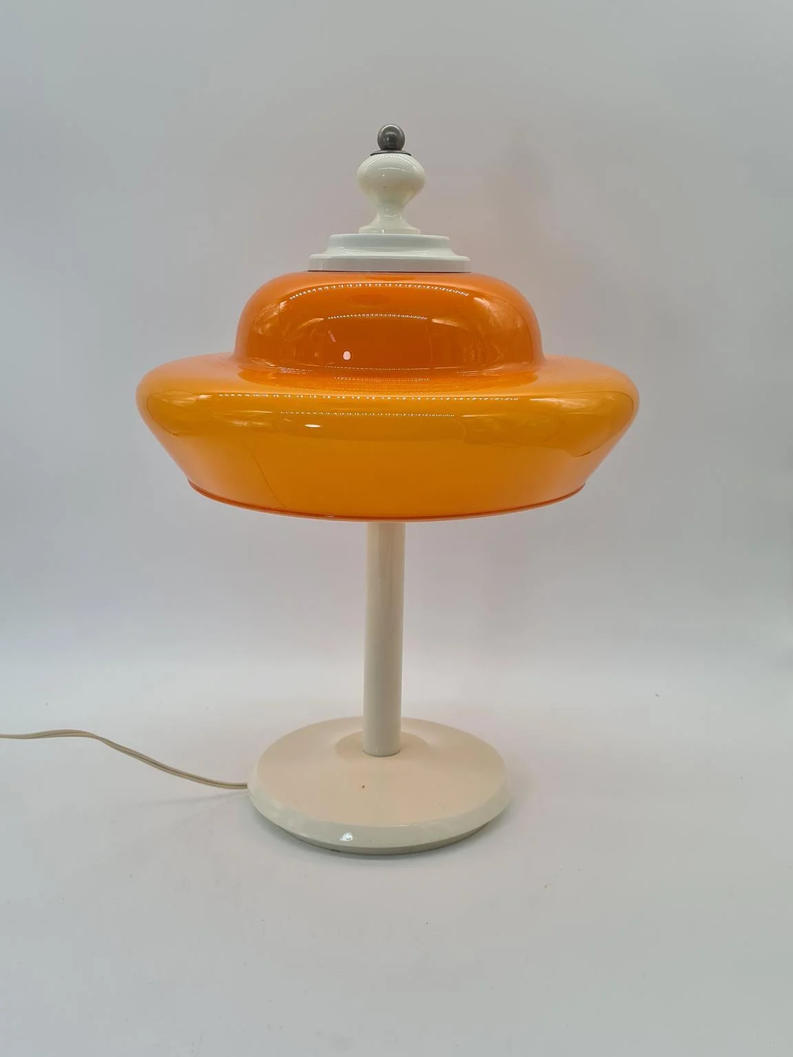 Space Age lamp with orange shade, 1970s