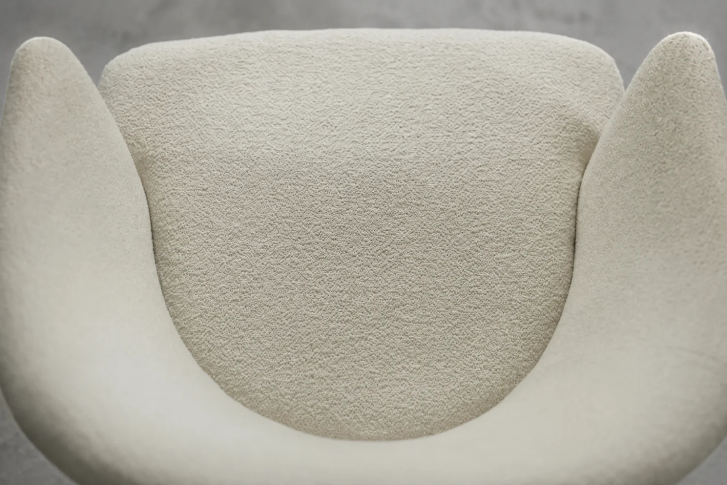 Low modernist armchair with rounded backrest, Scandinavia, 1960s