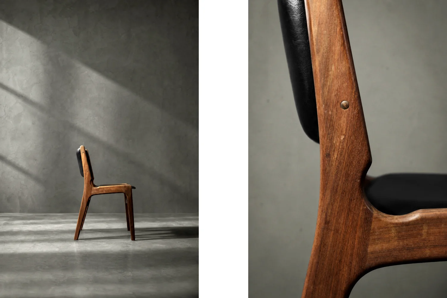 Modernist teak chair Model 89, designed by Erik Buch, Anderstrup Møbelfabrik, Denmark, 1950s