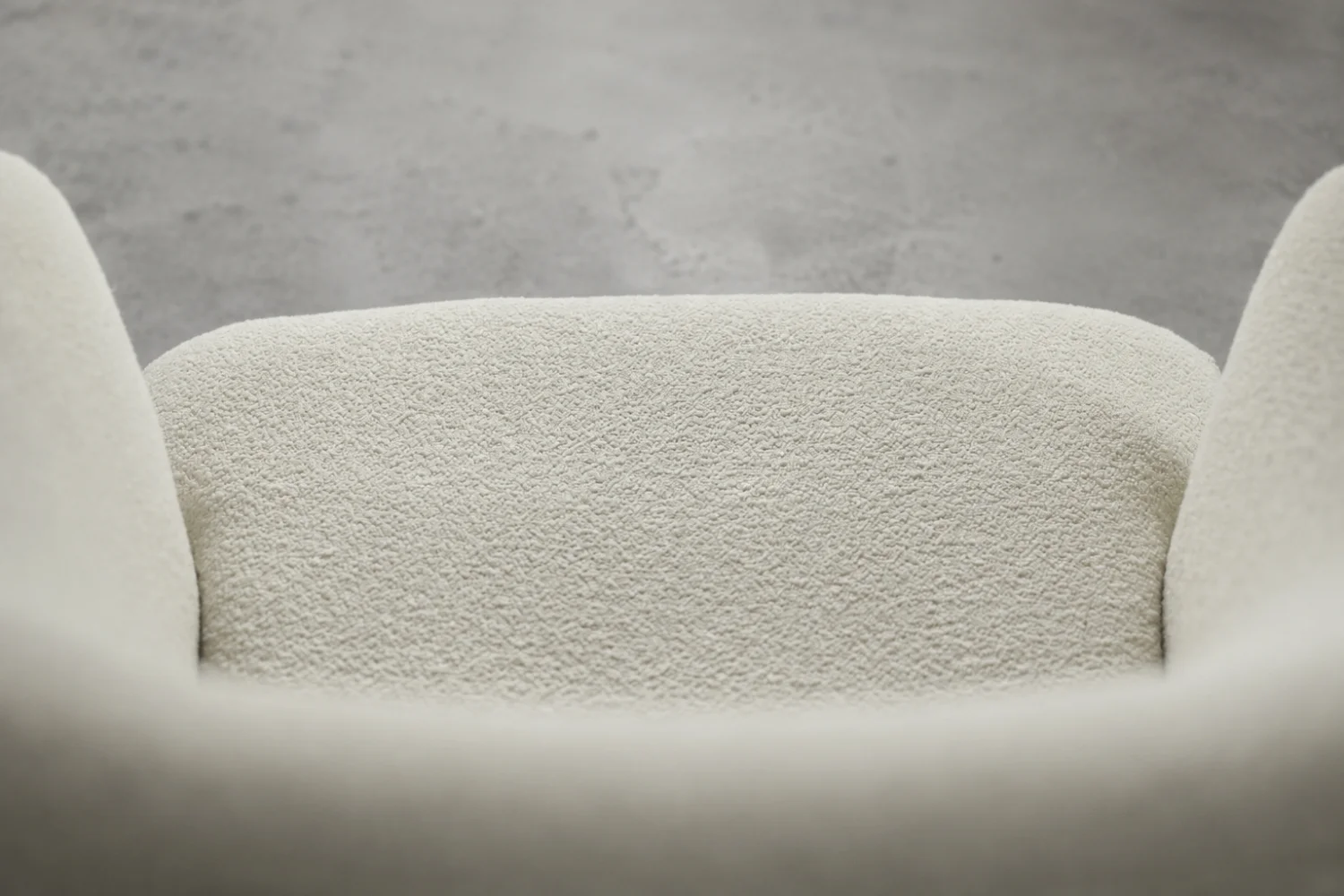 Low modernist armchair with rounded backrest, Scandinavia, 1960s
