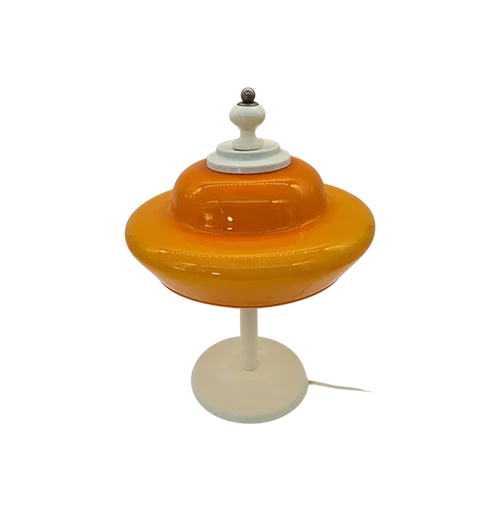 Space Age lamp with orange shade, 1970s