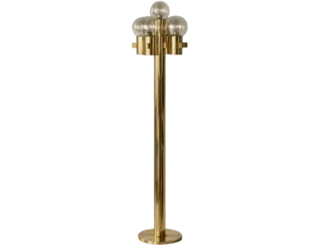 Mosiężna lampa podłogowa model 1892/4, proj. Hans-Agne Jakobsson, Hans-Agne Jakobsson AB, Szwecja, lata 70