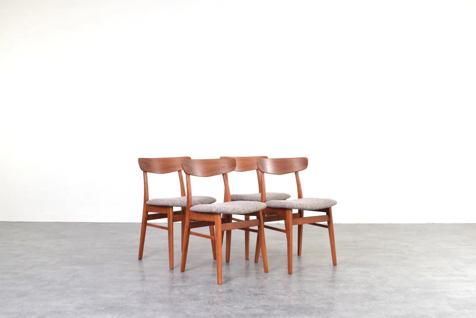 Set of 4 teak chairs by Farstrup, Denmark, 1960s