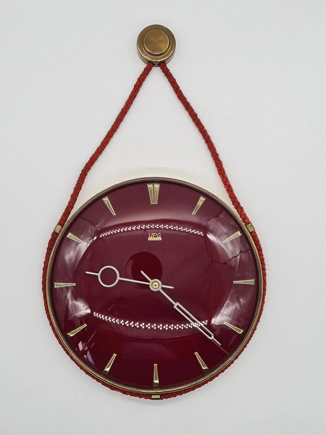 Vintage wall clock, UPG Halle, Germany, 1960s/70s
