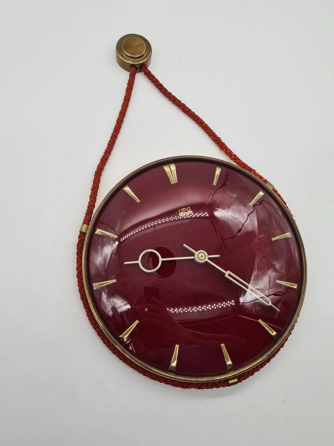 Vintage wall clock, UPG Halle, Germany, 1960s/70s