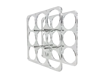 Vintage acrylic wine rack, 1990s