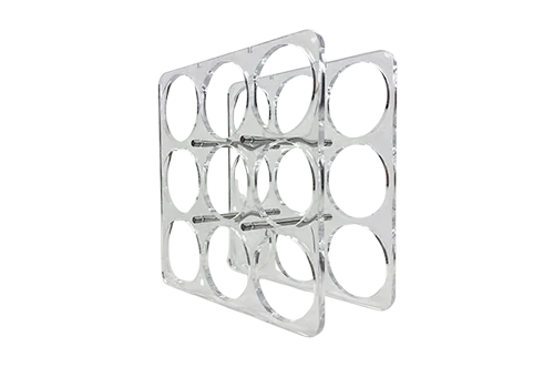 Vintage acrylic wine rack, 1990s