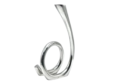 Aluminium Candlestick by Les Objects, the Netherlands, 1980s