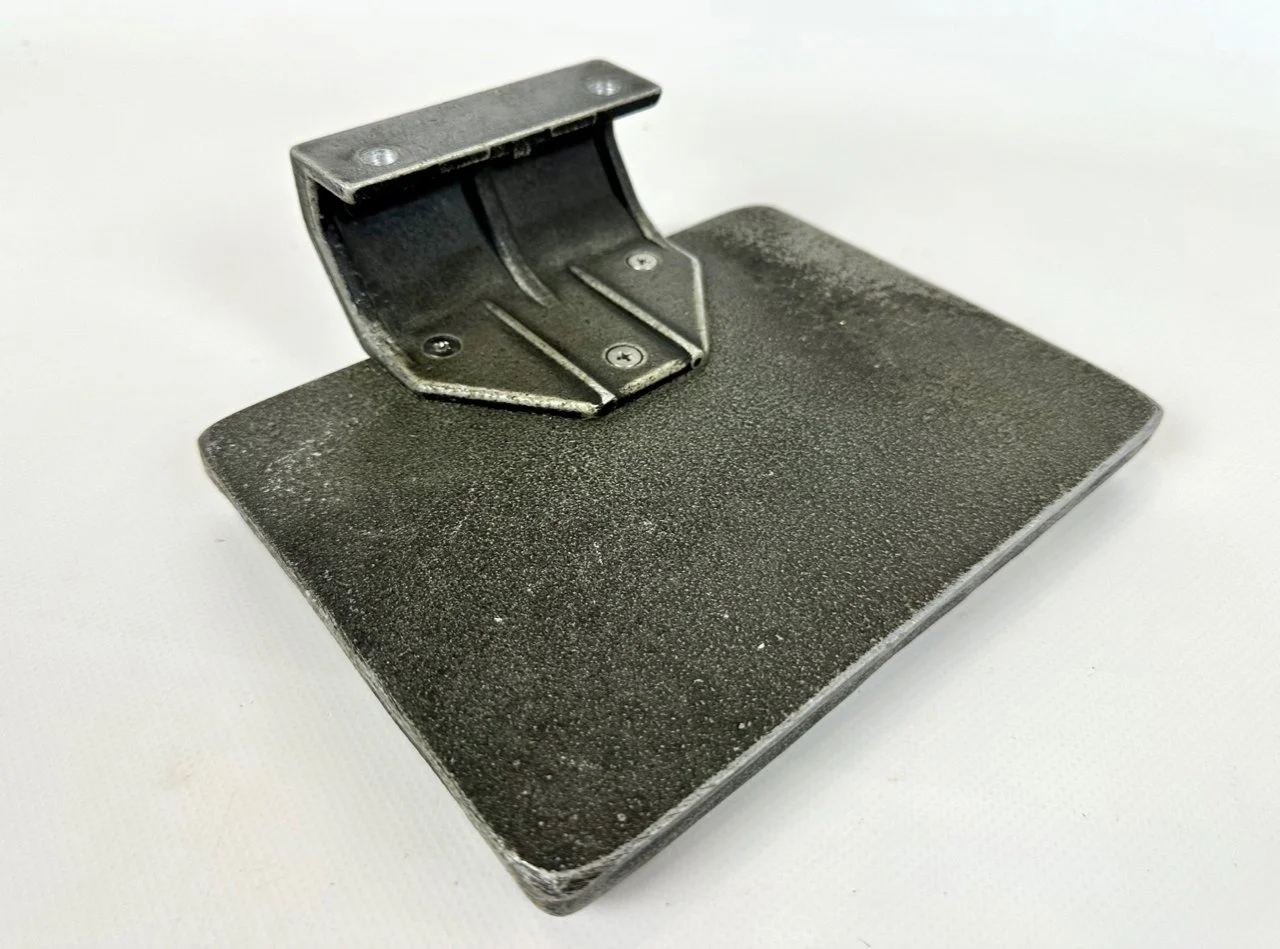 Brutalist aluminium door handle, Alpana, Germany, 1970s