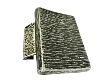 Brutalist aluminium door handle, Alpana, Germany, 1970s