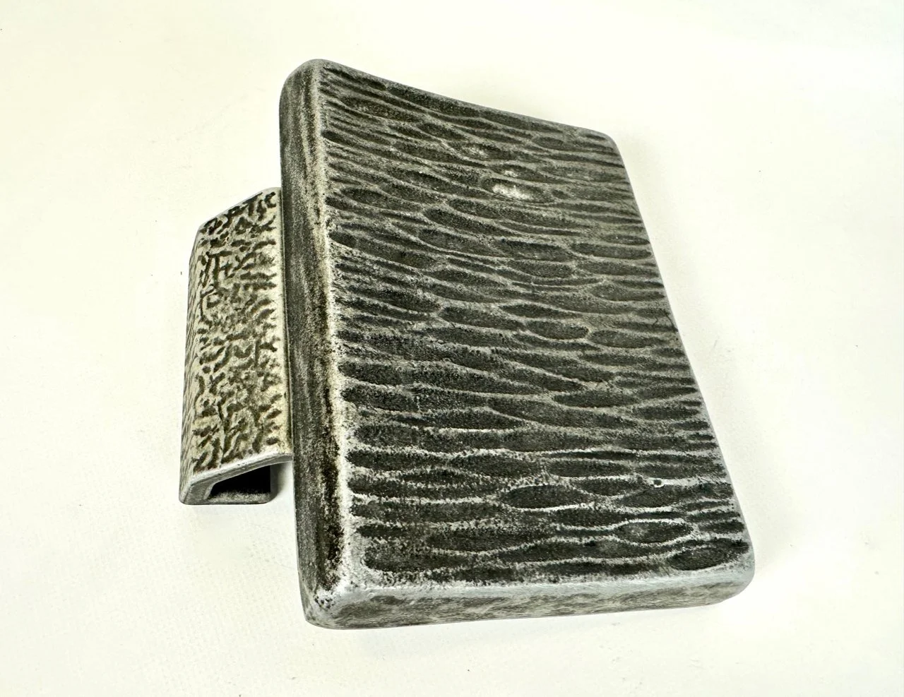 Brutalist aluminium door handle, Alpana, Germany, 1970s