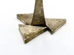 Brutalist silver-plated candlestick, 1970s