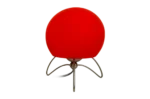 Red Space Age lamp, by Sölken Leuchten,  Germany, 1980s